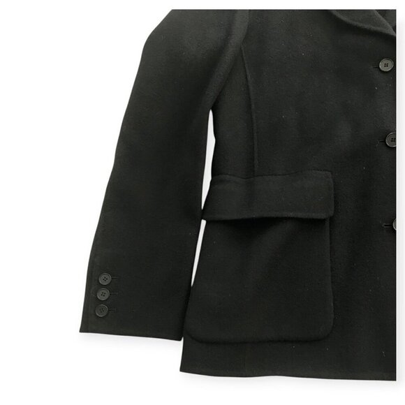 Vintage NWT DKNY black wool short coat/ jacket, size 8 - Picture 8 of 11